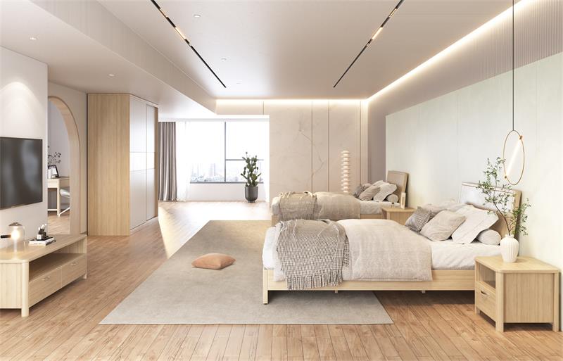 成都公（gōng）寓家具單人床定製案（àn）例